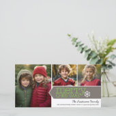 Merry Christmas写真 – 3枚 シーズンカード (スタンド正面)