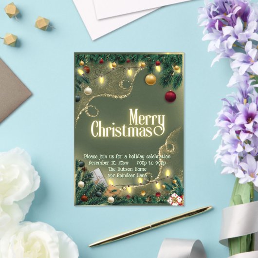 Merry Christmas  アクリル招待状 (インサイチュ (ウェディング))