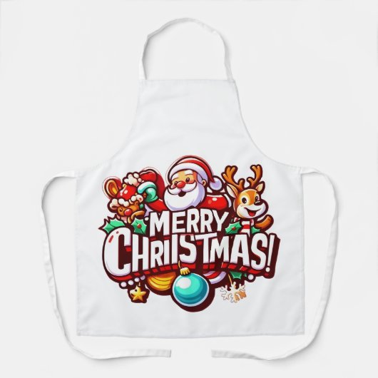 merry Christmas エプロン (正面)