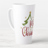 Merry Christmas カフェラテマグ (左アングル)