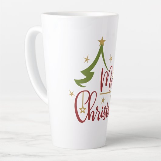 Merry Christmas カフェラテマグ (左アングル)