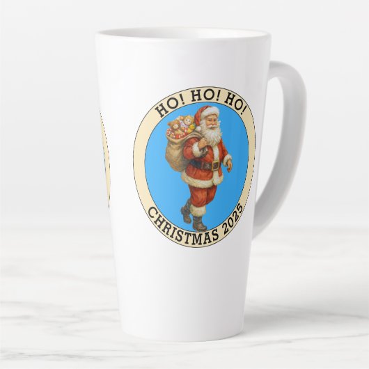 Merry Christmas カフェラテマグ (右アングル)