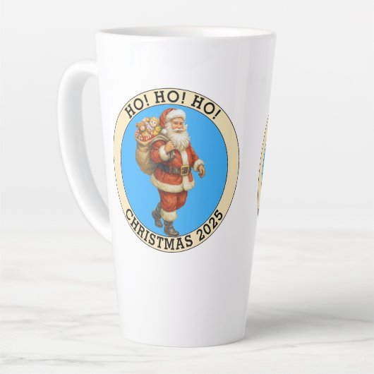 Merry Christmas カフェラテマグ (左アングル)