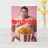 Merry Christmas カード (黄色い花)