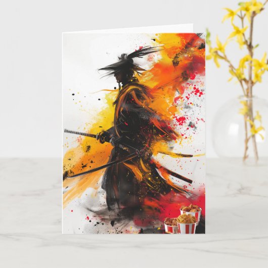 Merry Christmas カード (黄色い花)