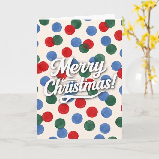 Merry Christmas カード (黄色い花)