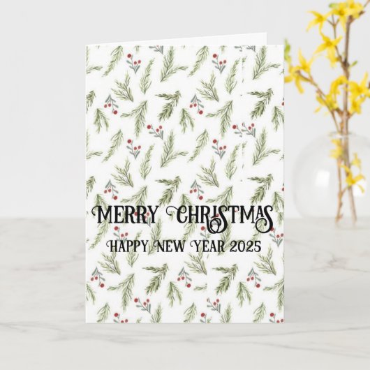 Merry Christmas! カード (黄色い花)