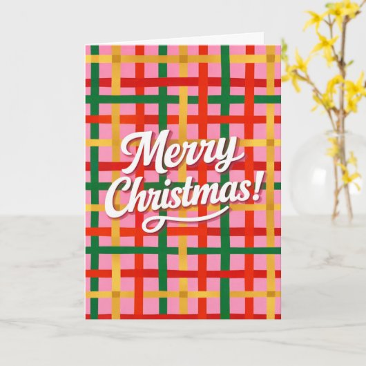 Merry Christmas カード (黄色い花)