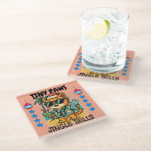 Merry Christmas ガラスコースター (アングル)