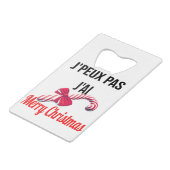 Merry Christmas クレジットカード栓抜き (裏面アングル)