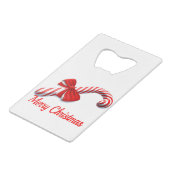 Merry Christmas クレジットカード栓抜き (正面アングル)