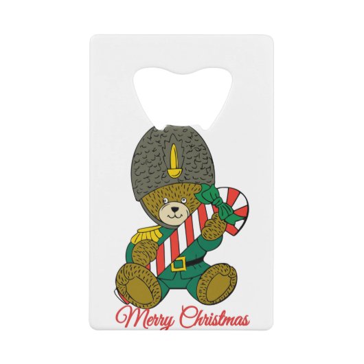 Merry Christmas クレジットカード栓抜き (正面)