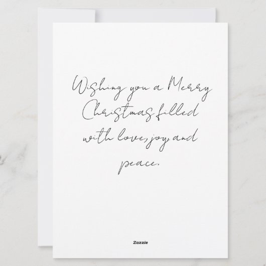 Merry Christmas シーズンカード (裏面)