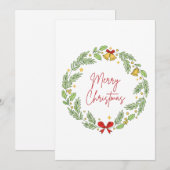 Merry Christmas シーズンカード (正面/裏面)