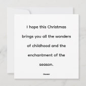 Merry Christmas! シーズンカード (裏面)