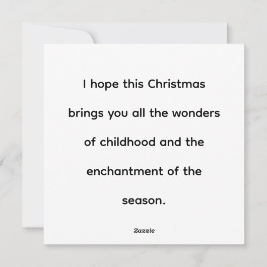 Merry Christmas! シーズンカード (裏面)