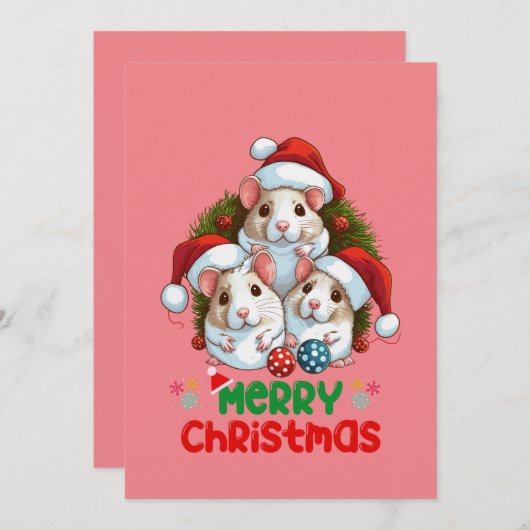 Merry Christmas  シーズンカード (正面/裏面)