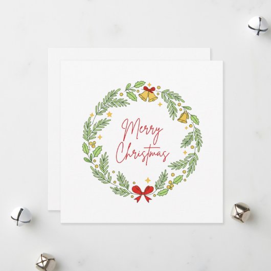 Merry Christmas シーズンカード (正面/裏面インサイチュ)