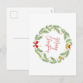 Merry Christmas シーズンポストカード (正面/裏面)