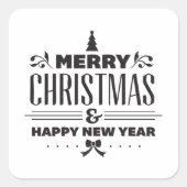 Merry Christmas スクエアシール (正面)