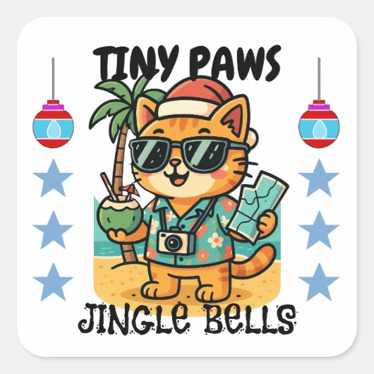 Merry Christmas スクエアシール (正面)