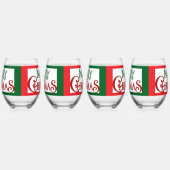 Merry christmas ステムなしワイングラス (右)