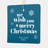 Merry Christmas  セラミックオーナメント (左)