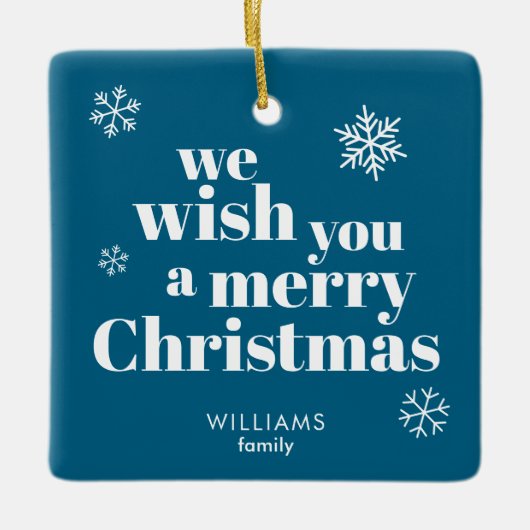 Merry Christmas  セラミックオーナメント (正面)