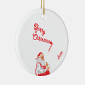 : Merry Christmas セラミックオーナメント (右)