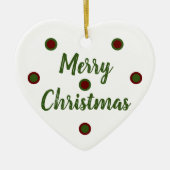 Merry Christmas セラミックオーナメント (正面)