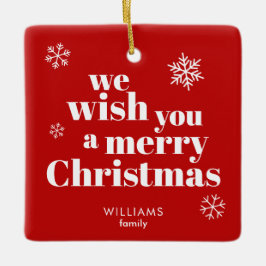 Merry Christmas  セラミックオーナメント