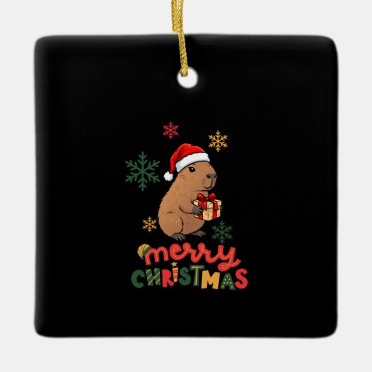 MERRY CHRISTMAS セラミックオーナメント (正面)