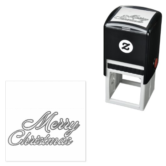 Merry Christmas セルフインキングスタンプ (インサイチュ)
