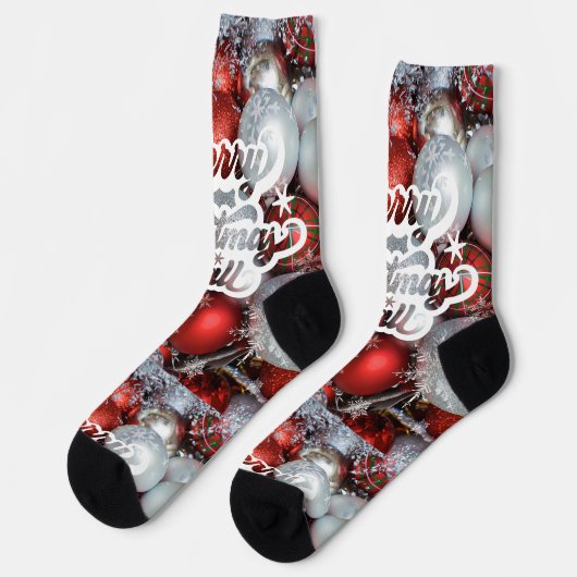 Merry Christmas ソックス (左)