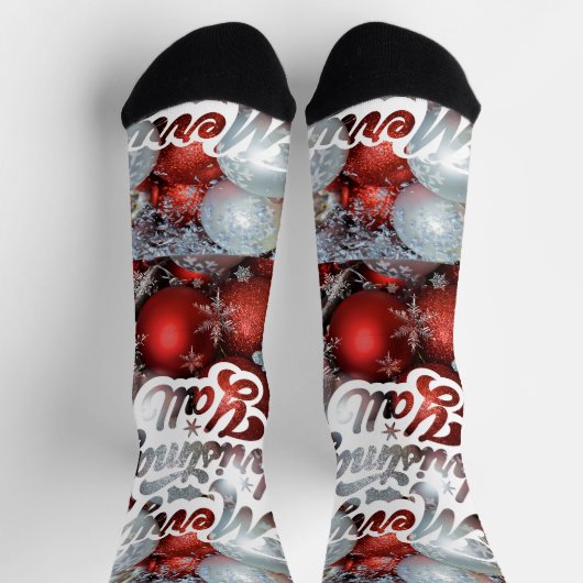 Merry Christmas ソックス (上部)