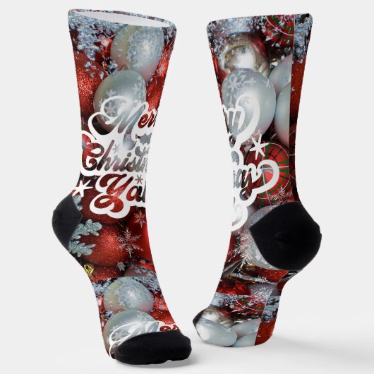 Merry Christmas ソックス (傾斜あり)