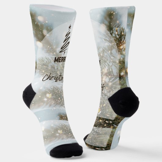 Merry Christmas ソックス (傾斜あり)