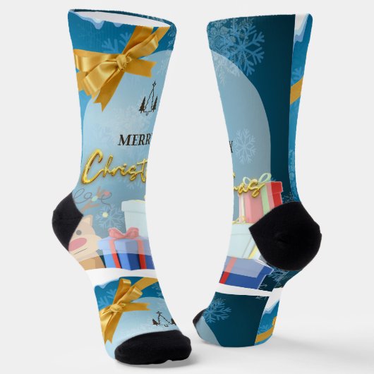 Merry Christmas ソックス (傾斜あり)