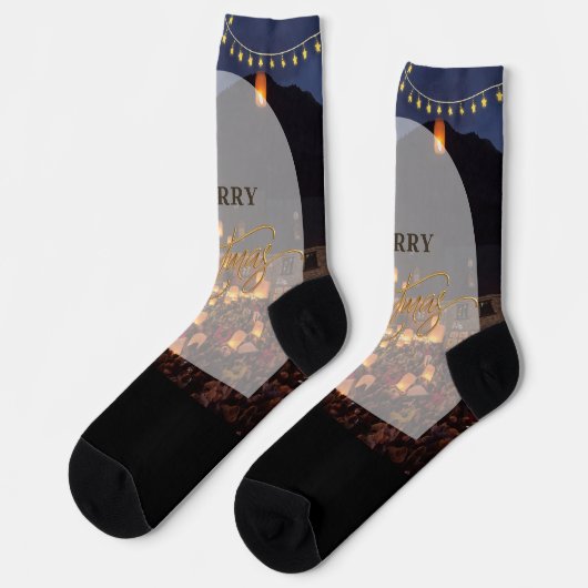 Merry Christmas ソックス (左)