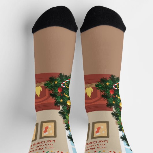 Merry Christmas ソックス (上部)