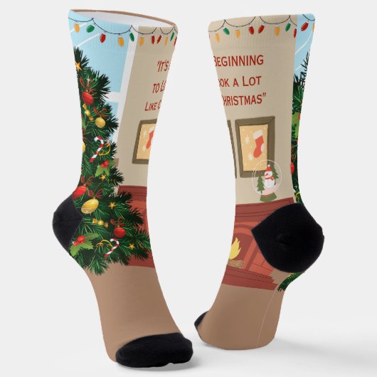 Merry Christmas ソックス (傾斜あり)