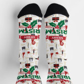 Merry Christmas ソックス (上部)