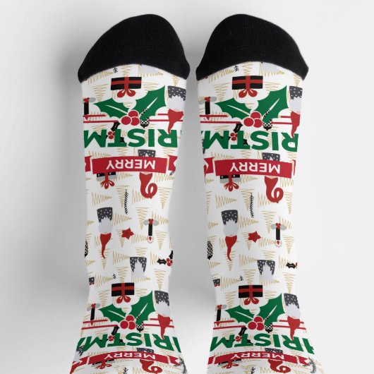 Merry Christmas ソックス (上部)