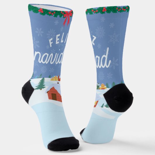 Merry Christmas ソックス (傾斜あり)