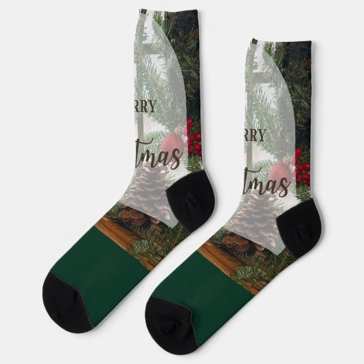 Merry Christmas ソックス (左)