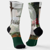 Merry Christmas ソックス (傾斜あり)