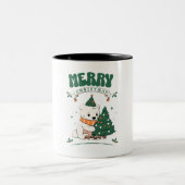 merry christmas ツートーンマグカップ (中央)