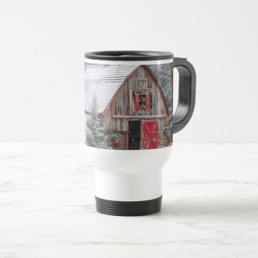 Merry Christmas トラベルマグ (正面右)