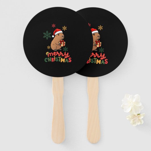 MERRY CHRISTMAS ハンドファン (正面&裏面)