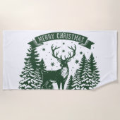 Merry Christmas ビーチタオル (正面)